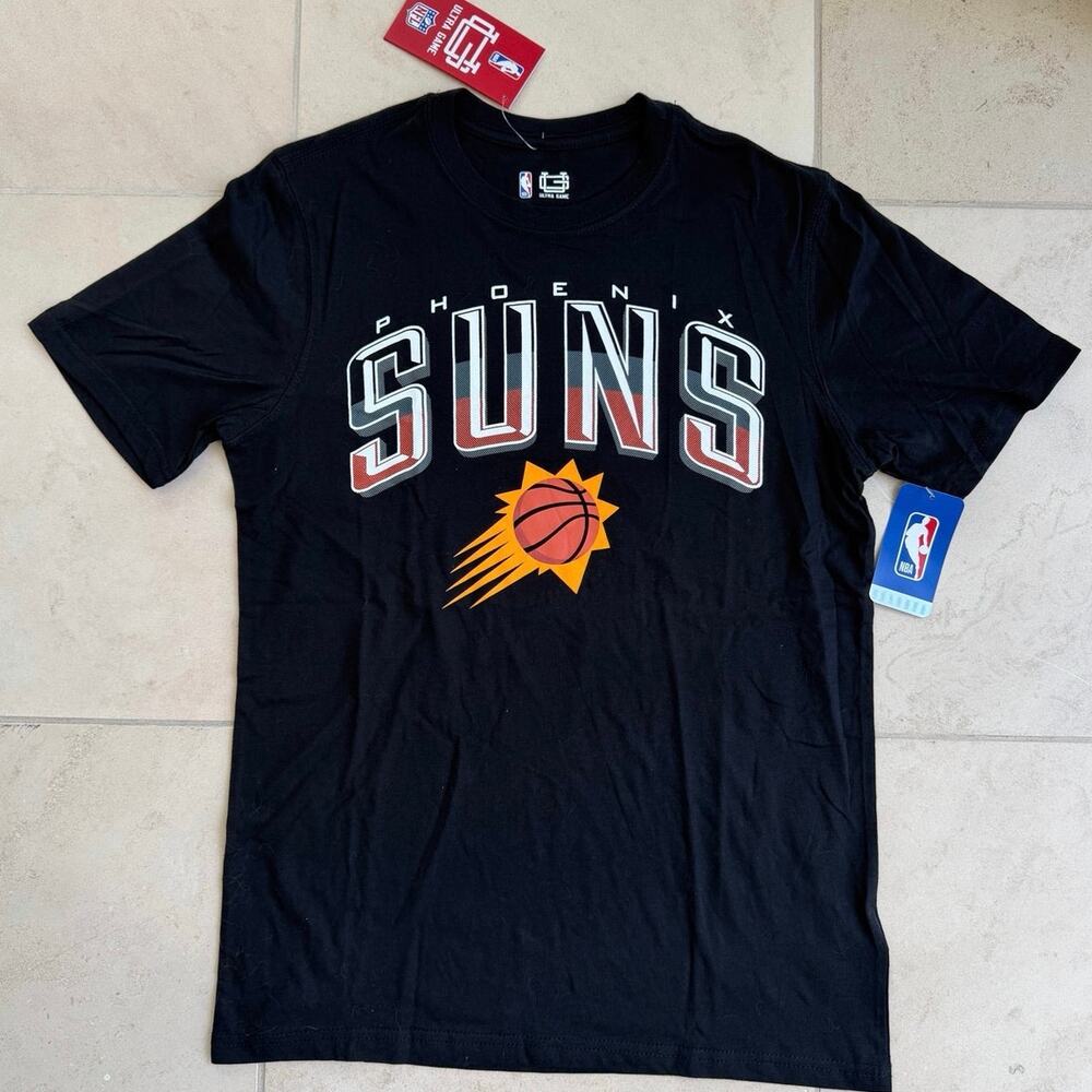 Phoenix Suns Black Graphic T-Shirt NBA Ultra Game Size Small NWT